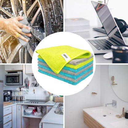 Microfiber Cleaning Cloth - Pack of 50, Microfiber Towels for Cars 16 x 12 in, Highly Absorbent Cleaning Rags, Lint-Free, Streak-Free Cleaning Cloths for Car Kitchen Home Office