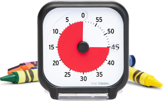 3 inch Visual Timer — 60 Minute Kids Desk Countdown Clock with Dry Erase Activity Card and Desktop App Access — for Kids Classroom, Homeschool Study Tool, Task Reminder, Home and Kitchen