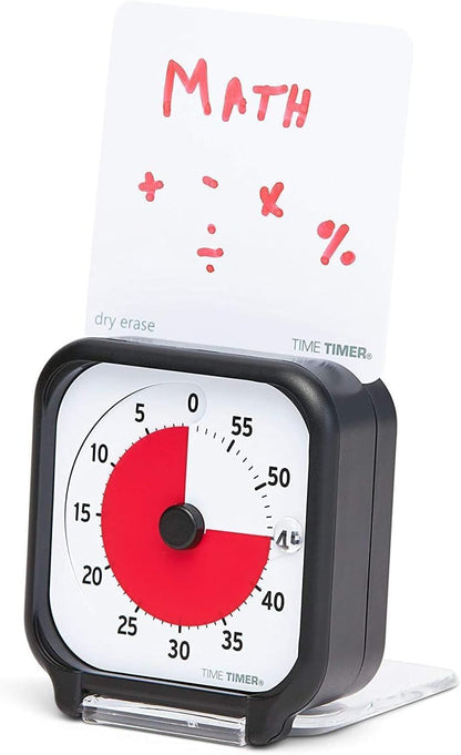 3 inch Visual Timer — 60 Minute Kids Desk Countdown Clock with Dry Erase Activity Card and Desktop App Access — for Kids Classroom, Homeschool Study Tool, Task Reminder, Home and Kitchen
