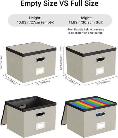 File Box Small 2-Pack Mesh Pockets Hanging Organizer for Letter-Size