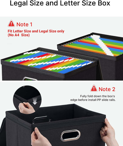 File Box Small 2-Pack Mesh Pockets Hanging Organizer for Letter-Size