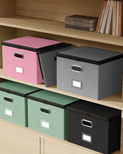 File Box Small 2-Pack Mesh Pockets Hanging Organizer for Letter-Size