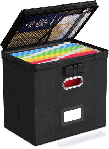 File Box Small 2-Pack Mesh Pockets Hanging Organizer for Letter-Size