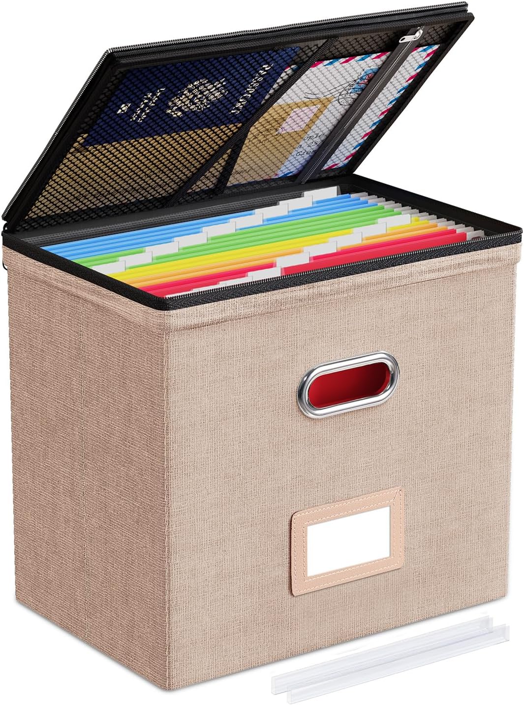 File Box Small 2-Pack Mesh Pockets Hanging Organizer for Letter-Size