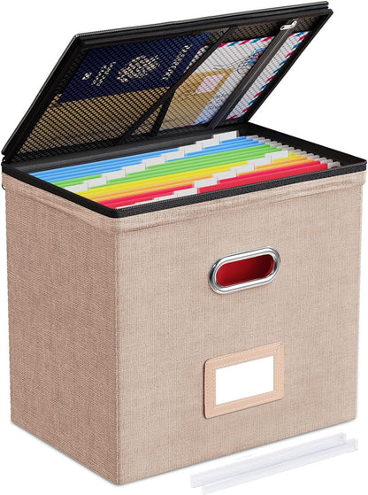 File Box Small 2-Pack Mesh Pockets Hanging Organizer for Letter-Size