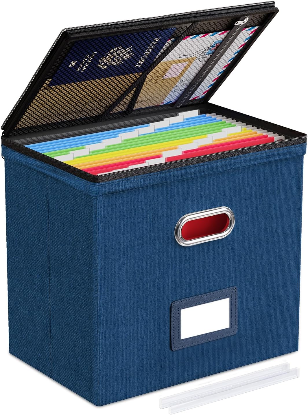 File Box Small 2-Pack Mesh Pockets Hanging Organizer for Letter-Size