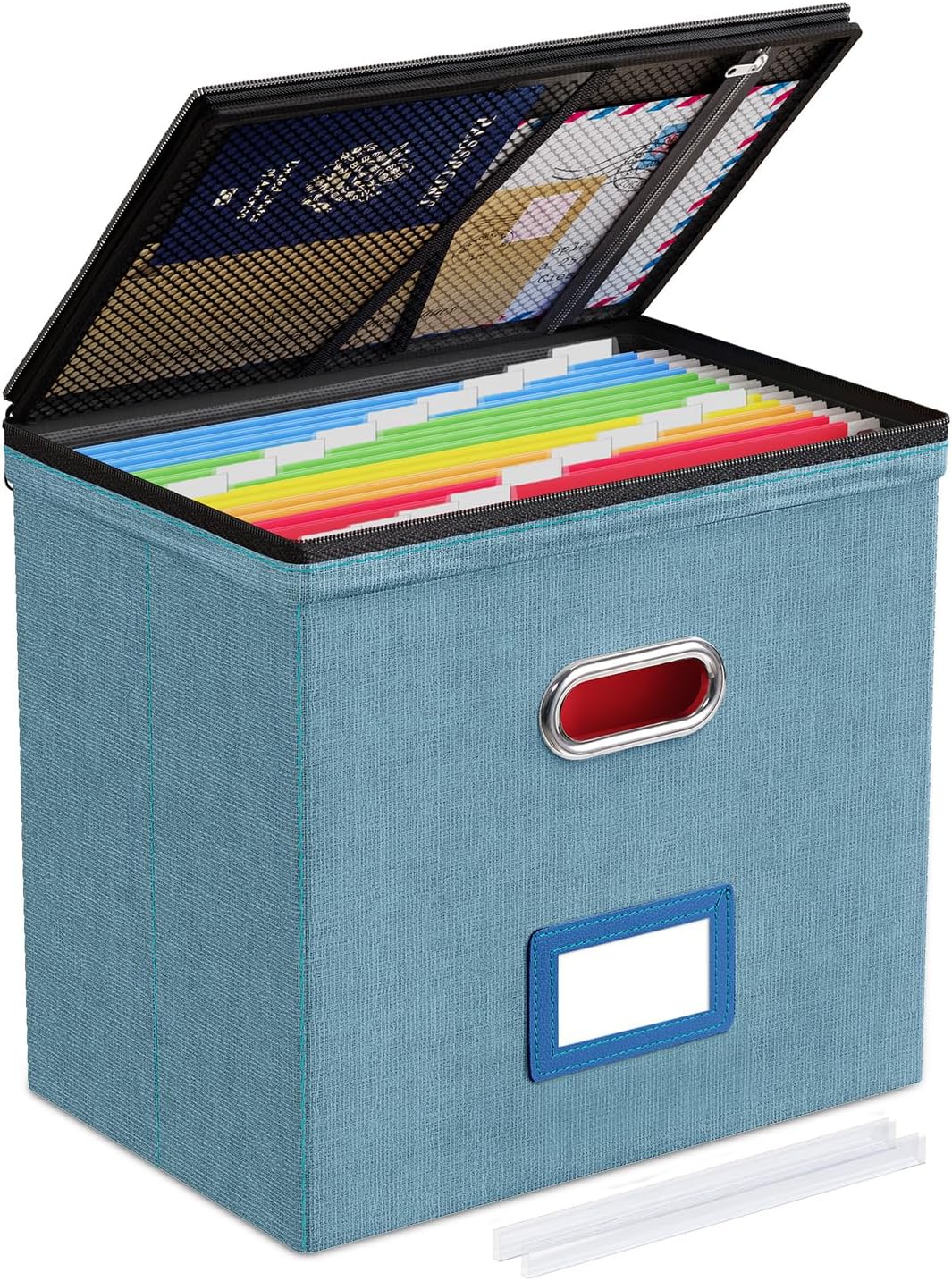 File Box Small 2-Pack Mesh Pockets Hanging Organizer for Letter-Size