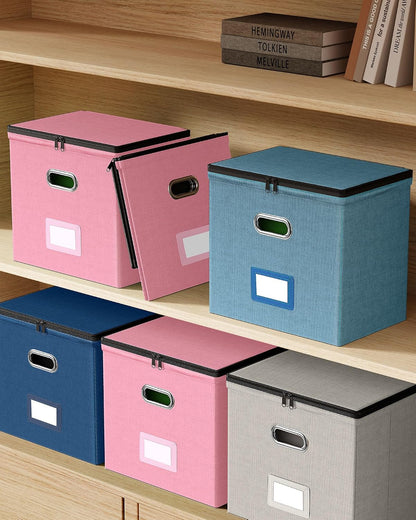 File Box Small 2-Pack Mesh Pockets Hanging Organizer for Letter-Size
