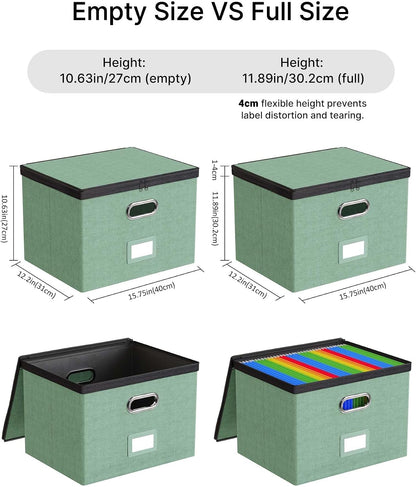 File Box Small 2-Pack Mesh Pockets Hanging Organizer for Letter-Size