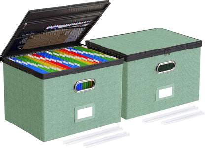 File Box Small 2-Pack Mesh Pockets Hanging Organizer for Letter-Size