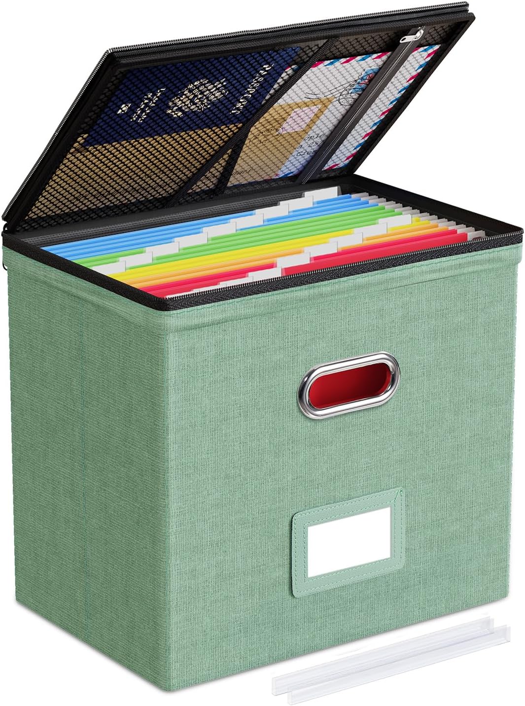 File Box Small 2-Pack Mesh Pockets Hanging Organizer for Letter-Size