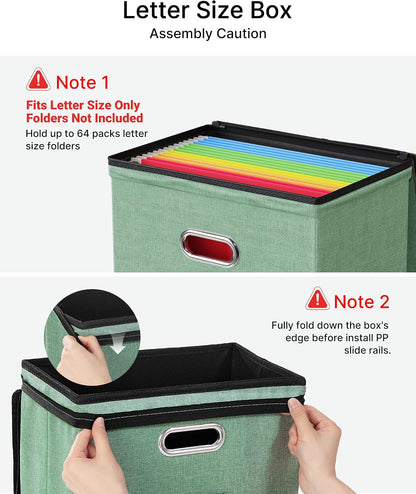 File Box Small 2-Pack Mesh Pockets Hanging Organizer for Letter-Size