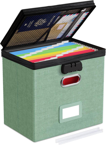 File Box Small 2-Pack Mesh Pockets Hanging Organizer for Letter-Size