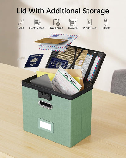 File Box Small 2-Pack Mesh Pockets Hanging Organizer for Letter-Size
