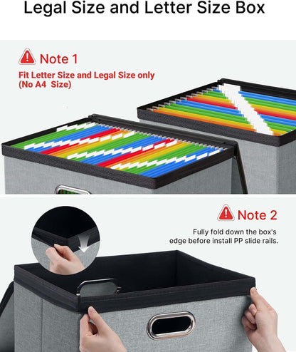File Box Small 2-Pack Mesh Pockets Hanging Organizer for Letter-Size