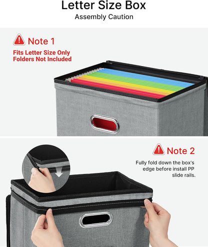 File Box Small 2-Pack Mesh Pockets Hanging Organizer for Letter-Size