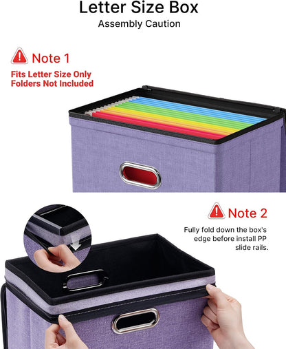 File Box Small 2-Pack Mesh Pockets Hanging Organizer for Letter-Size
