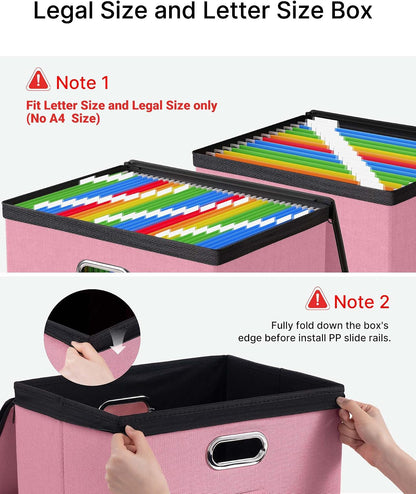File Box Small 2-Pack Mesh Pockets Hanging Organizer for Letter-Size