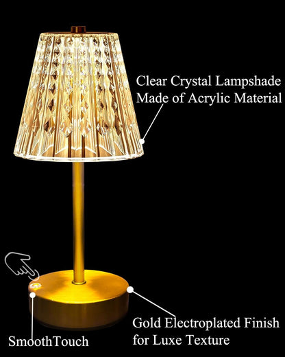 Black Cordless Table Lamp Rechargeable,Small Battery Powered Lamp 5000mAh,Mini Wireless Table Lamp for Restaurant Dining Tabletop/Kitchen Counter Top/Bathroom Shower/No Cord Touch Lamp Decorative