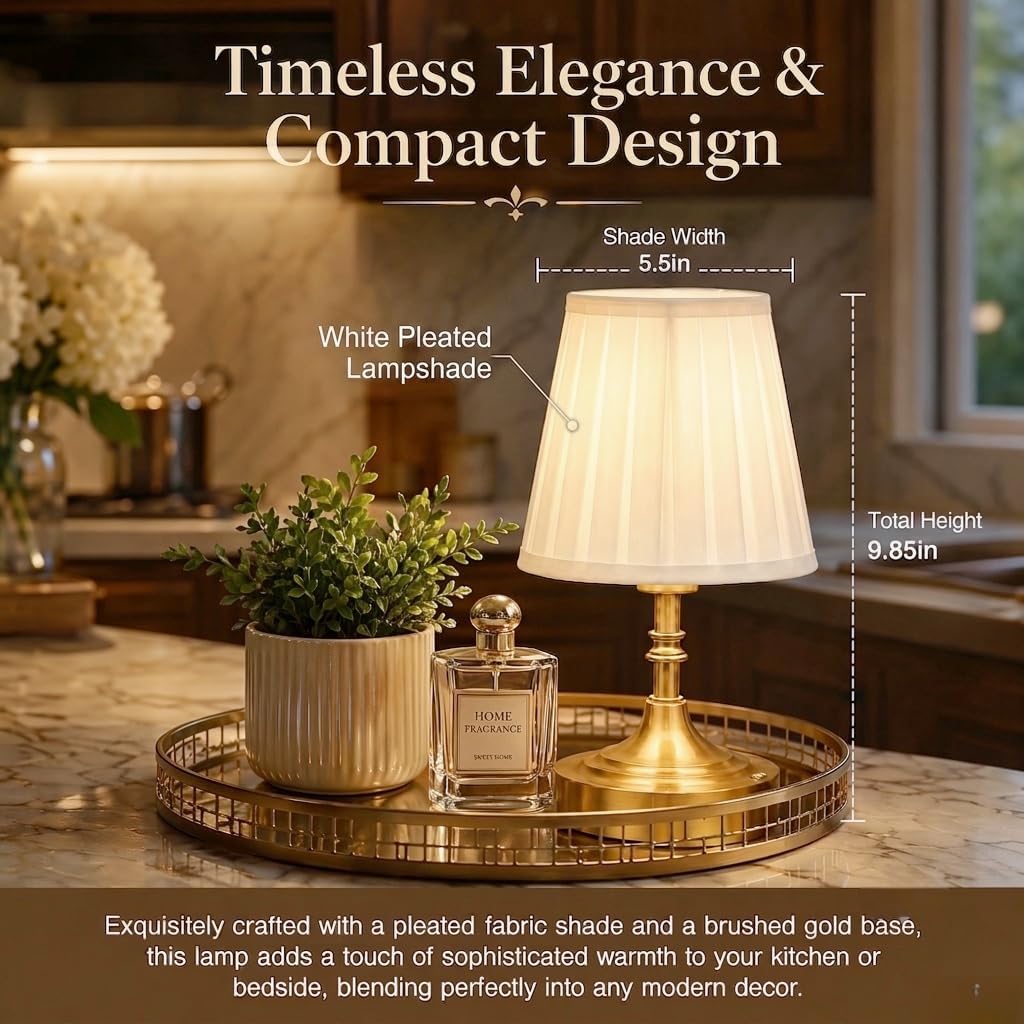 Black Cordless Table Lamp Rechargeable,Small Battery Powered Lamp 5000mAh,Mini Wireless Table Lamp for Restaurant Dining Tabletop/Kitchen Counter Top/Bathroom Shower/No Cord Touch Lamp Decorative
