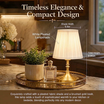 Black Cordless Table Lamp Rechargeable,Small Battery Powered Lamp 5000mAh,Mini Wireless Table Lamp for Restaurant Dining Tabletop/Kitchen Counter Top/Bathroom Shower/No Cord Touch Lamp Decorative