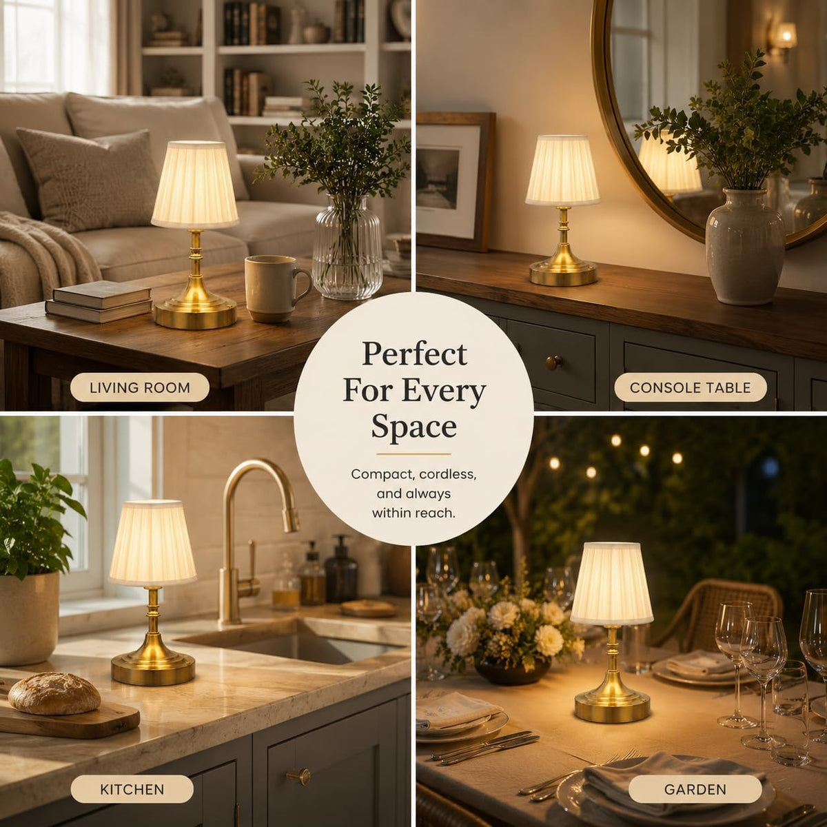 Black Cordless Table Lamp Rechargeable,Small Battery Powered Lamp 5000mAh,Mini Wireless Table Lamp for Restaurant Dining Tabletop/Kitchen Counter Top/Bathroom Shower/No Cord Touch Lamp Decorative