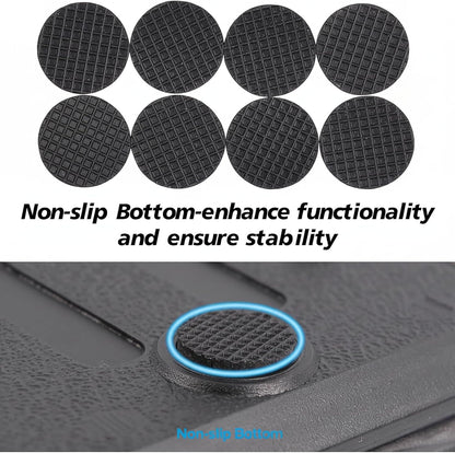 Under Desk Footrest, 4-Level Height Adjustable 12Modes Foldable Footrest