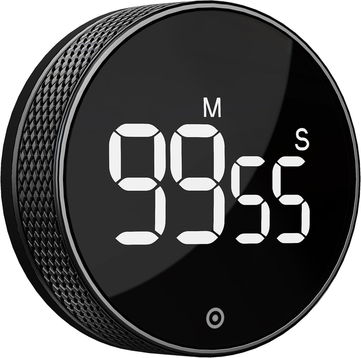 Kitchen Timer with LED Digital Display Smart Efficana for Home Classroom Gym Office, Volume and Brightness Adjustable Productivity Timer (Guncolor)