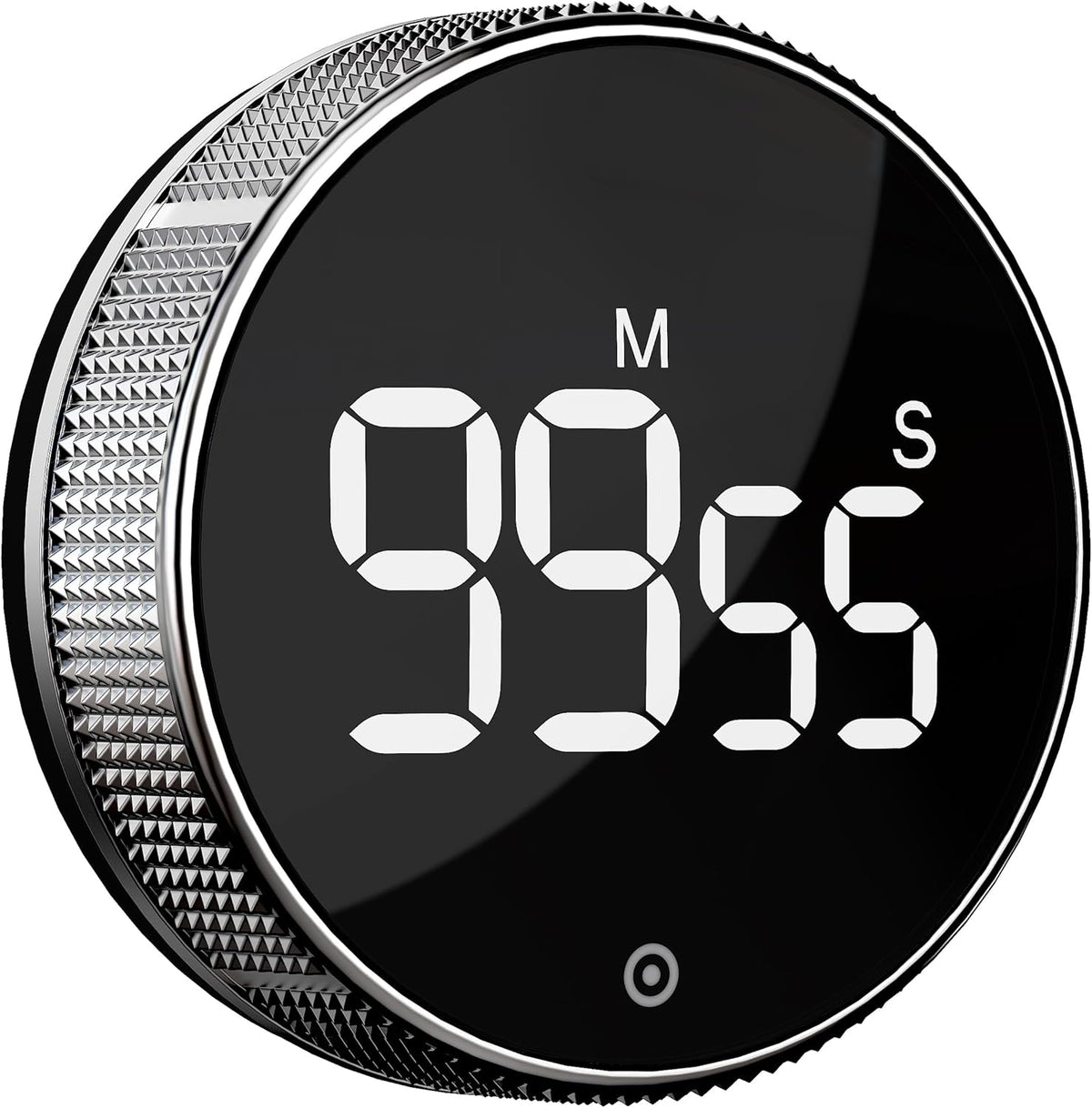 Kitchen Timer with LED Digital Display Smart Efficana for Home Classroom Gym Office, Volume and Brightness Adjustable Productivity Timer (Guncolor)