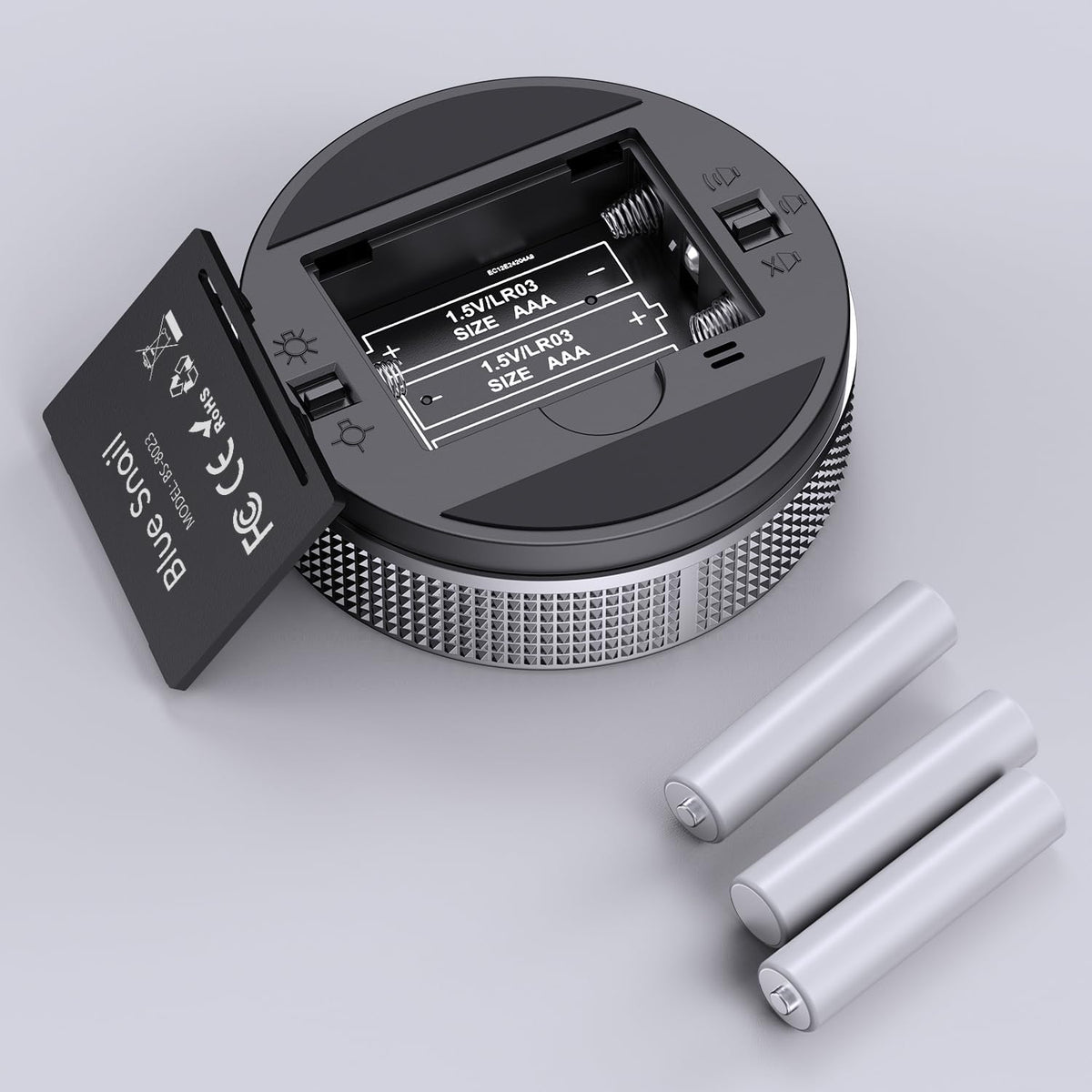 Kitchen Timer with LED Digital Display Smart Efficana for Home Classroom Gym Office, Volume and Brightness Adjustable Productivity Timer (Guncolor)