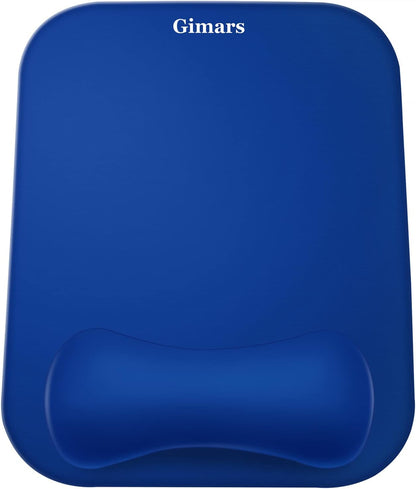 Large Smooth Superfine Fibre Memory Foam Ergonomic Mouse Pad Wrist Rest Support Mousepad with Nonslip Base for Laptop, Computer, Gaming&Office