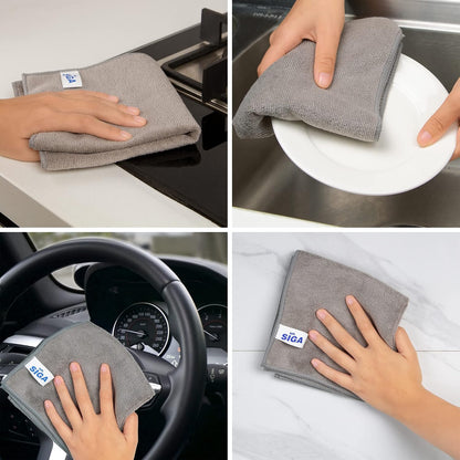 Microfiber Cleaning Cloths, Streak Free Microfiber Towels, 12 Pack