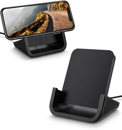 Wireless Charger YUWISS Wireless Charging Stand Cordless Charger 10/7.5/5W Compatible with iPhone 14 13 12/12 /11Pro Max/XR/XS Max/XS/X/8/8Plus Galaxy S22/S21/S9/S9+/S8/S8+ Note