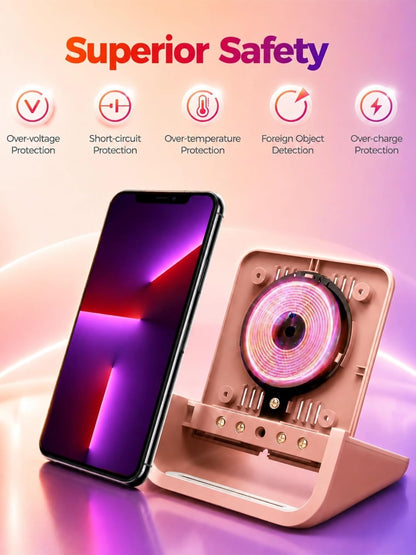 Wireless Charger YUWISS Wireless Charging Stand Cordless Charger 10/7.5/5W Compatible with iPhone 14 13 12/12 /11Pro Max/XR/XS Max/XS/X/8/8Plus Galaxy S22/S21/S9/S9+/S8/S8+ Note