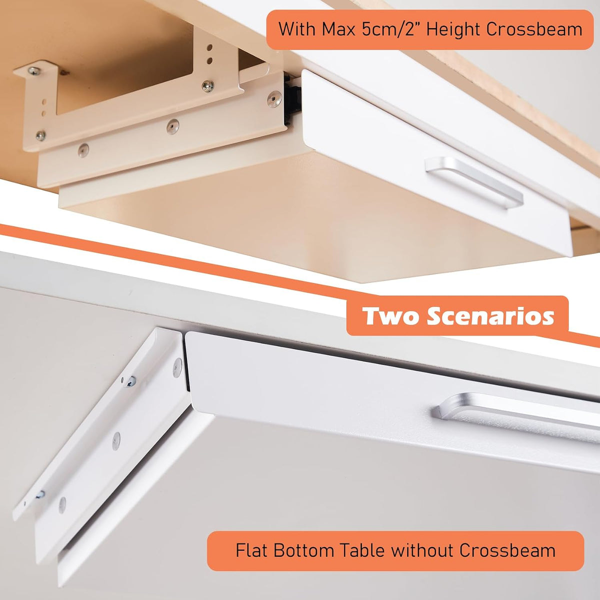 Under Desk Drawer Organizer 21", Large Desk Pencil Storage Drawer