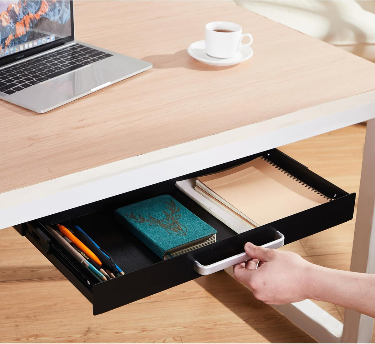 Under Desk Drawer Organizer 21", Large Desk Pencil Storage Drawer