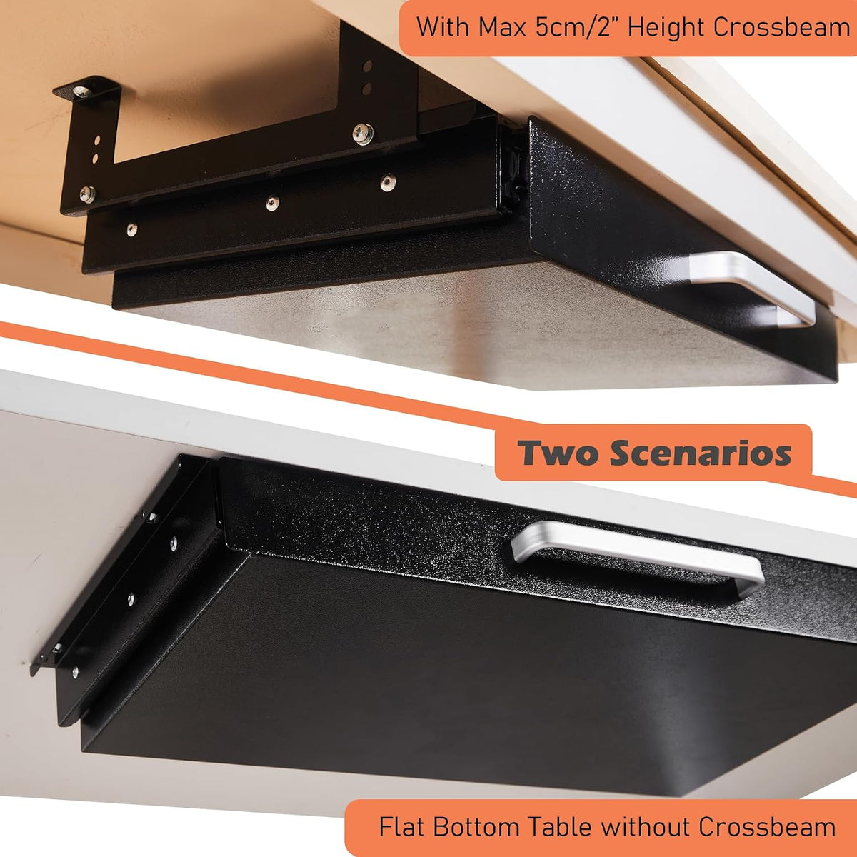 Under Desk Drawer Organizer 21", Large Desk Pencil Storage Drawer