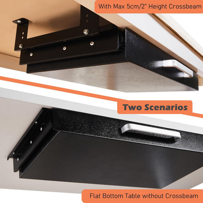 Under Desk Drawer Organizer 21", Large Desk Pencil Storage Drawer