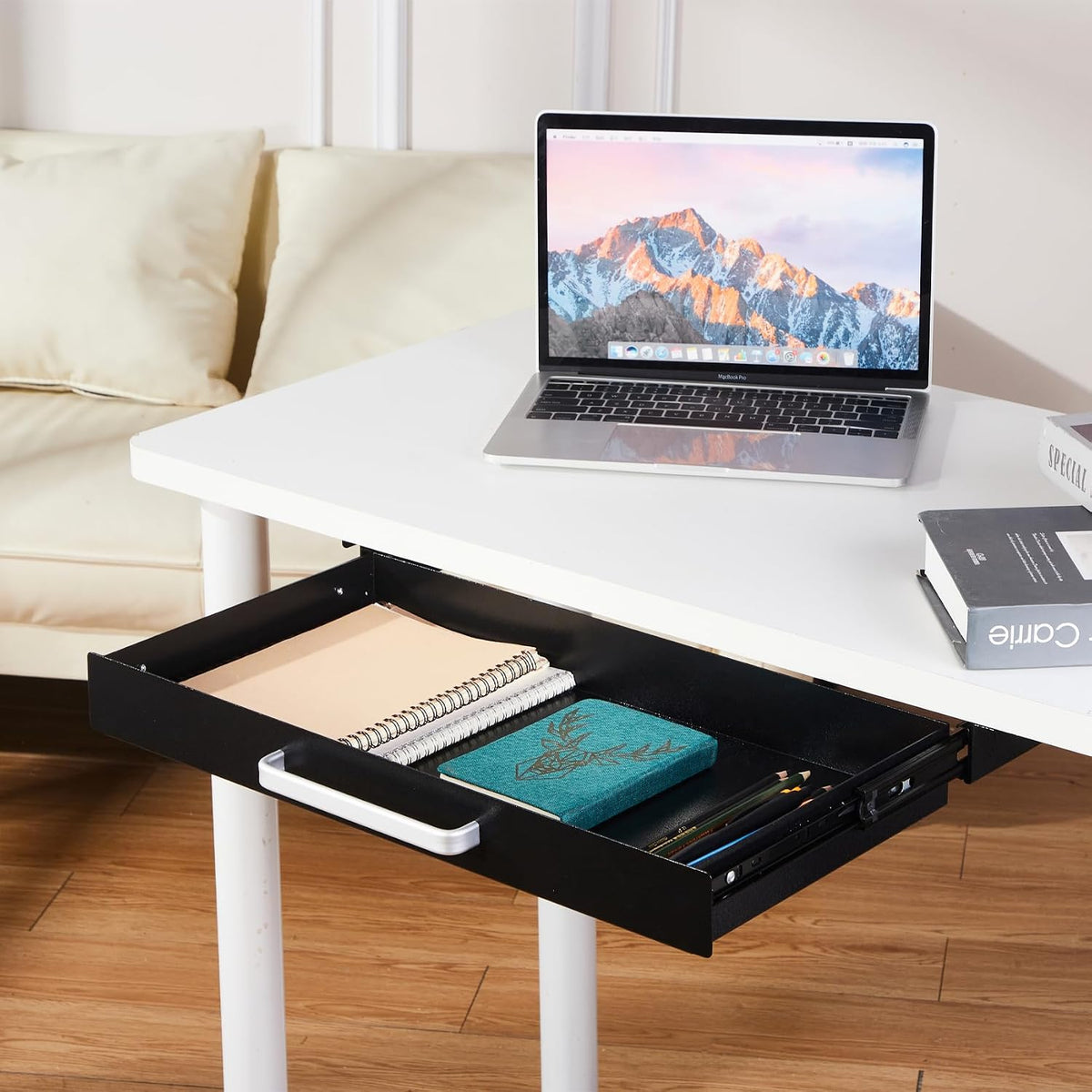 Under Desk Drawer Organizer 21", Large Desk Pencil Storage Drawer