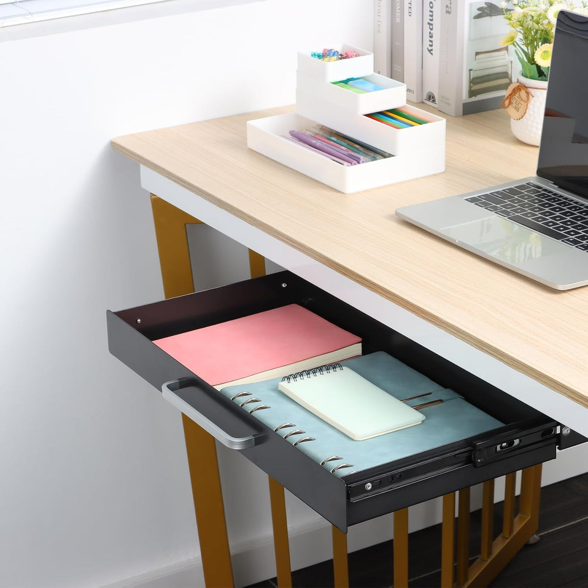 Under Desk Drawer Organizer 21", Large Desk Pencil Storage Drawer