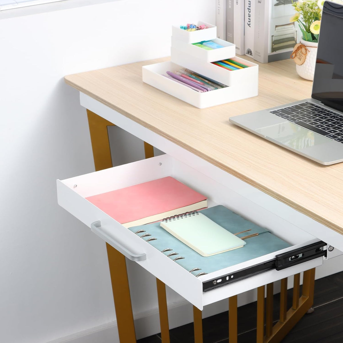 Under Desk Drawer Organizer 21", Large Desk Pencil Storage Drawer