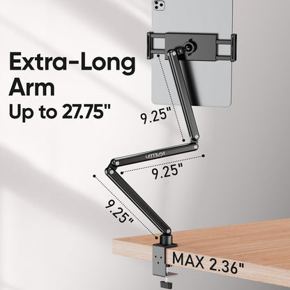 Tablet Stand for Desk, Adjustable iPad Holder for Bed, 4.7"-15.6"