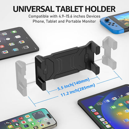 Tablet Stand for Desk, Adjustable iPad Holder for Bed, 4.7"-15.6"
