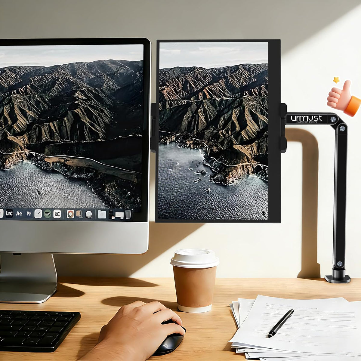 Tablet Stand for Desk, Adjustable iPad Holder for Bed, 4.7"-15.6"
