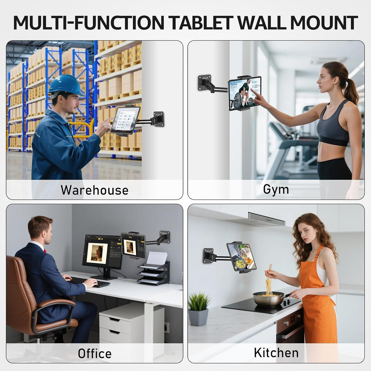 Tablet Stand for Desk, Adjustable iPad Holder for Bed, 4.7"-15.6"