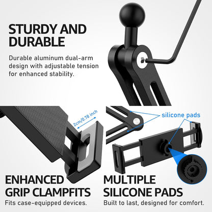Tablet Stand for Desk, Adjustable iPad Holder for Bed, 4.7"-15.6"