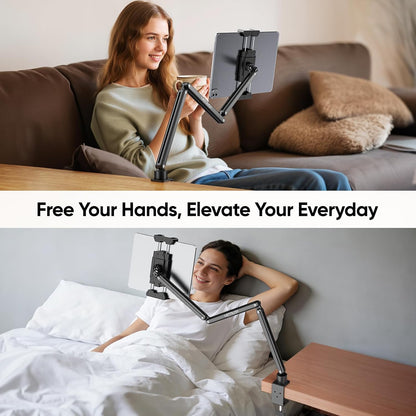 Tablet Stand for Desk, Adjustable iPad Holder for Bed, 4.7"-15.6"