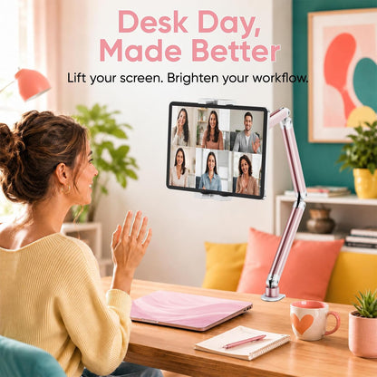 Tablet Stand for Desk, Adjustable iPad Holder for Bed, 4.7"-15.6"