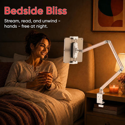 Tablet Stand for Desk, Adjustable iPad Holder for Bed, 4.7"-15.6"
