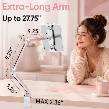 Tablet Stand for Desk, Adjustable iPad Holder for Bed, 4.7"-15.6"